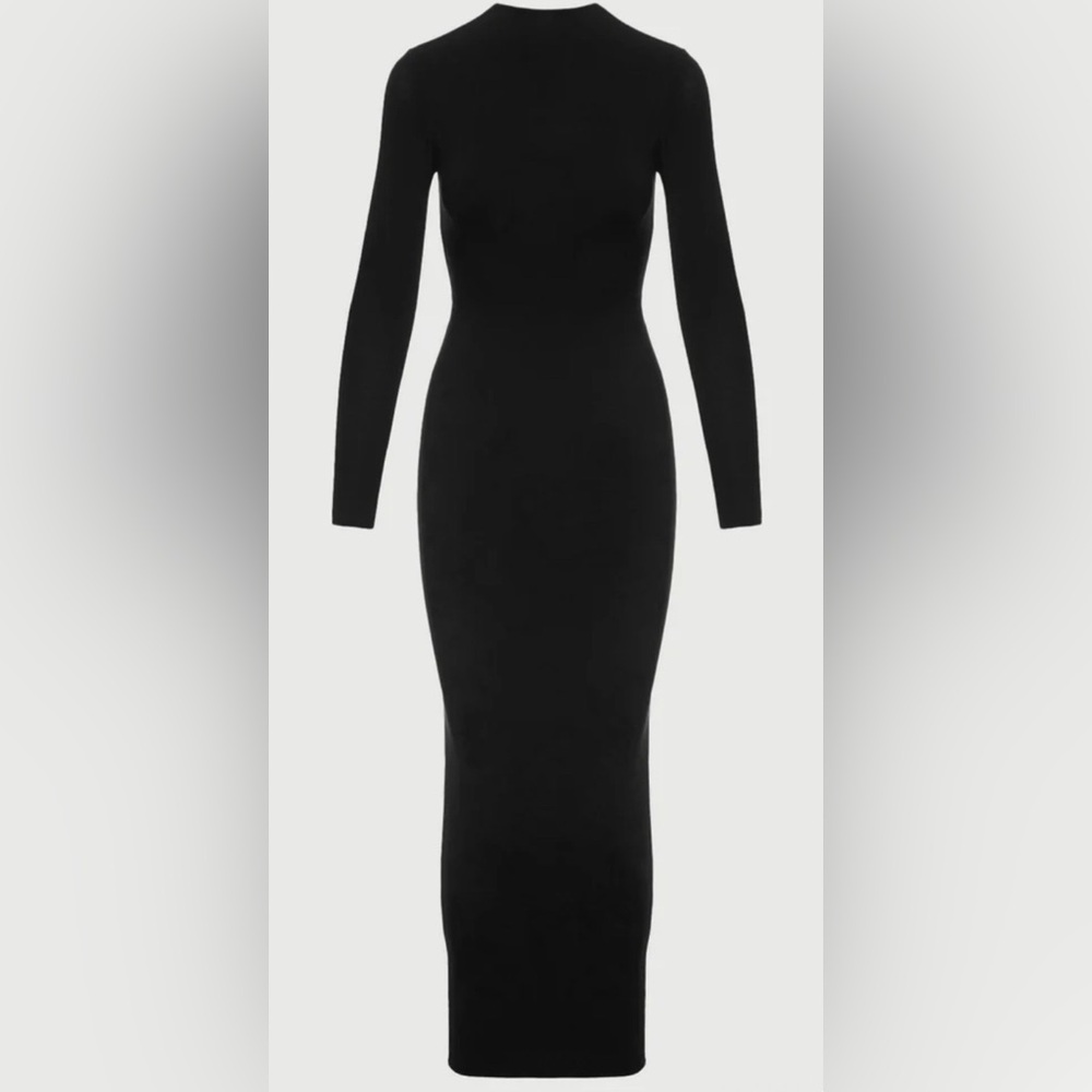 Naked Wardrobe NW SCULPT MOCK NECK DRESS 🖤